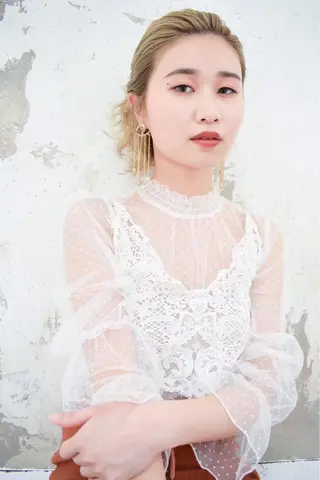 セミロング カラー パーマ ヘアアレンジ メンズ キッズ ネイル マツエク・マツパ EnBlesS西宮 マンツーマン神道有基のヘアスタイル