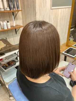 ショート 暖色カラー💞 菊地しおんのヘアスタイル