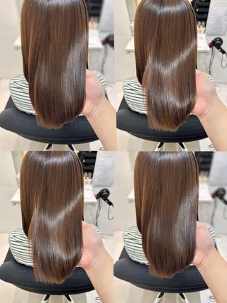 ミディアム 透明感カラーボブ レイヤー/asukaのヘアスタイル