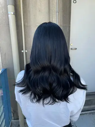ロング カラー ヘアアレンジ 縮毛矯正/髪質改善/ ブリーチ毛/木元渓太のヘアスタイル