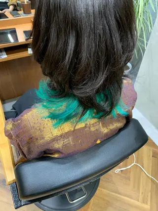 ミディアム カラー 倉山 将貴のヘアスタイル