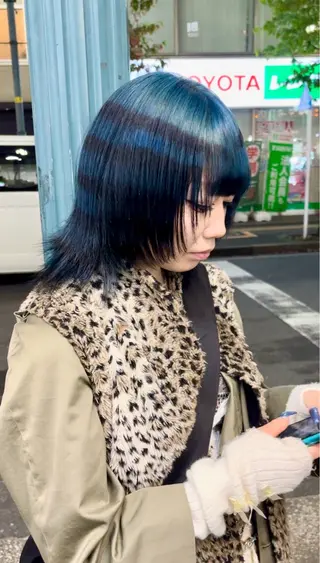 セミロング カラー メンズ特化 荻窪シュウタロウのヘアスタイル
