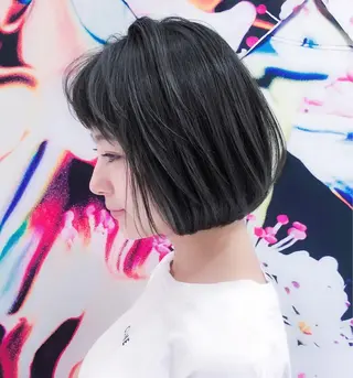 ショート パーマ 趙 英来のヘアスタイル