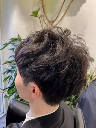 ショート メンズパーマ shell 宮下のヘアスタイル
