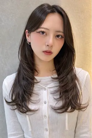 ロング 仙台Ｉ韓国レイヤー Ｉ髪質改善Ｉ伊藤拓海のヘアスタイル
