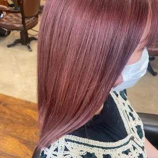 セミロング 栗原 志穂のヘアスタイル