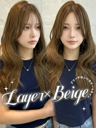 ロング カラー 🦋高瀬寛菜🦋 韓国レイヤーのヘアスタイル