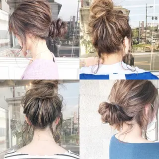 ミディアム カラー ヘアアレンジ Mariana/ 鶴原-ハイライトのヘアスタイル