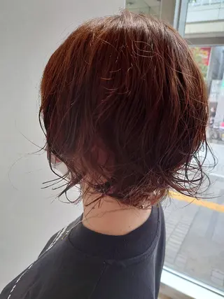 パーマ カラー ショート earth平塚店 間瀬亜紗里のヘアスタイル
