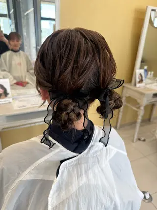 ロング ヘアアレンジ 阿部 優美子のヘアスタイル