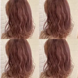 セミロング カラー ハイトーン/ブリーチ 山崎 悠次のヘアスタイル