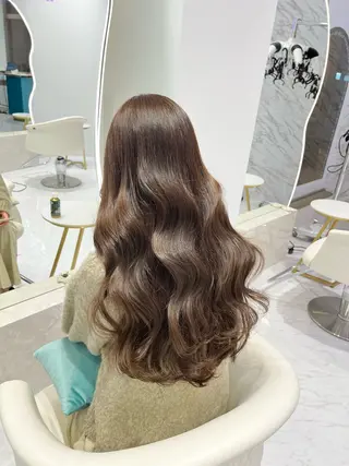 ロング カラー Riho♡レイヤー/ 名駅/大人韓国ヘアのヘアスタイル