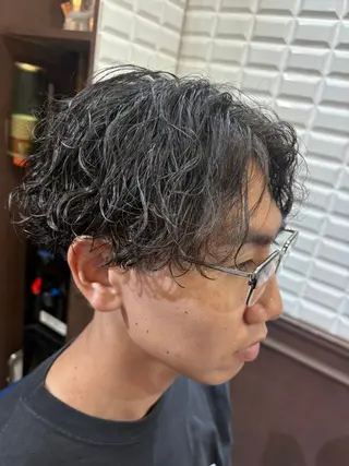ショート メンズ ルピナス中田店長 山口大地のヘアスタイル