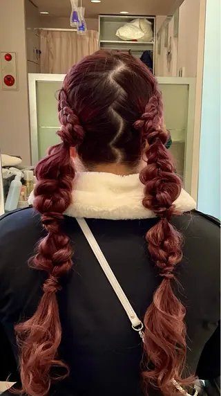 ロング ヘアアレンジ au美容室 栄矢場町のヘアスタイル