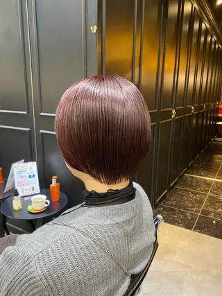 ショート カラー 透明感カラー🌿 グレージュ🐺陽介のヘアスタイル