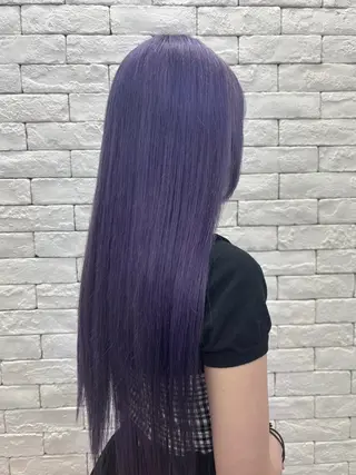 ロング カラー ブリーチ透明感カラー 🍀mizuki🍀のヘアスタイル