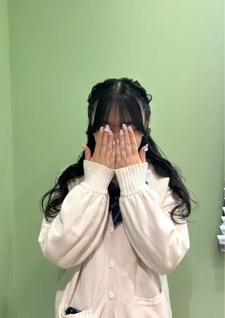 ヘアアレンジ 💖韓国カラー エクステmikotoのヘアスタイル