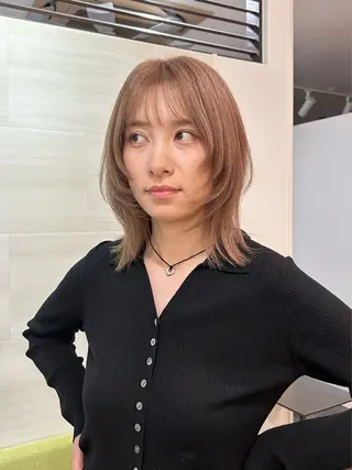 ミディアム カラー Hanon 美桜のヘアスタイル