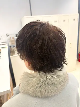 ショート パーマ あすか/ 松本/モデル様募集中のヘアスタイル