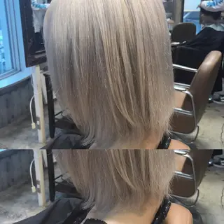 ミディアム カラー パーマ ヘアアレンジ メンズ キッズ ネイル マツエク・マツパ サロンドミルク 渋谷高比良のヘアスタイル