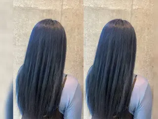 ロング カラー 💎HYUGO❄️ 縮毛矯正/ハイトーンのヘアスタイル