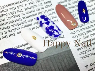 ショート ミディアム セミロング ロング ネイル Happy Nailのネイルデザイン