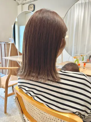 ミディアム カラー Time is mummyのヘアスタイル