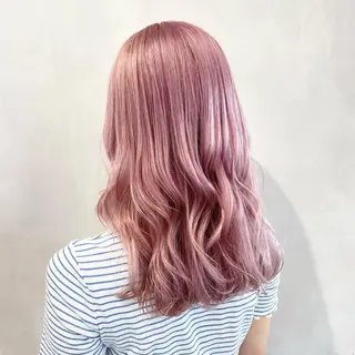 セミロング カラー 🩵ブリーチカラー MIORI🩵のヘアスタイル