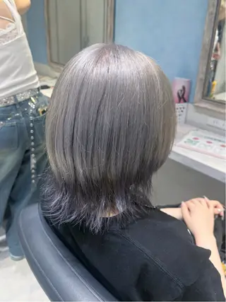 ミディアム カラー ハイトーン/ブリーチ 💙みずき💙のヘアスタイル