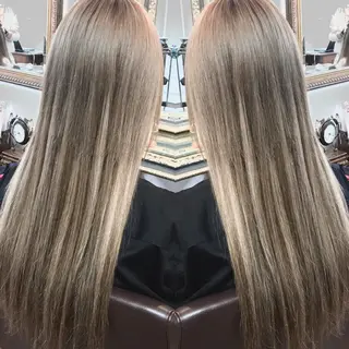 ロング カラー Shiho お洒落な エクステ♡ハイトーンのヘアスタイル