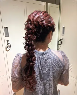 ロング ヘアアレンジ 大阪美容室 Rioのヘアスタイル