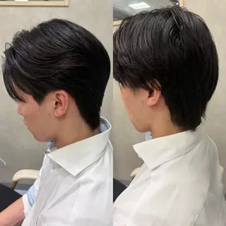 パーマ メンズ ダウンパーマ特化💎 ボブ・レイヤーりなのヘアスタイル