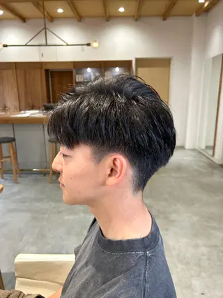 ショート メンズ 佐藤 悠生 メンズパーマ.カットのヘアスタイル