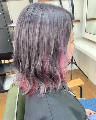 ミディアム 青木 優歩のヘアスタイル