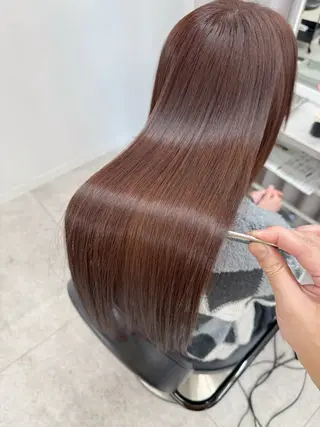 ロング カラー 縮毛矯正×髪質改善 店長　DAITOのヘアスタイル