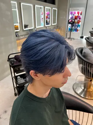 カラー メンズ 似合わせカラー× ウルフカット/ホマレのヘアスタイル