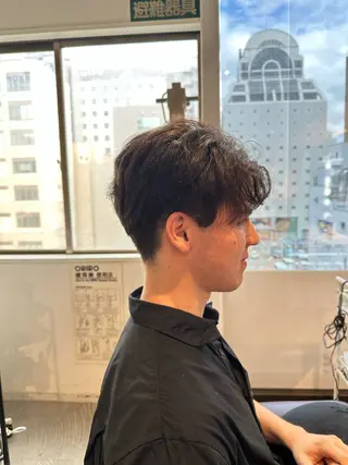 ミディアム メンズ✂️/髪質改善 ハイトーン/網野制流のヘアスタイル
