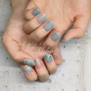 ミディアム カラー パーマ メンズ キッズ ネイル マツエク・マツパ nail Berunaのネイルデザイン