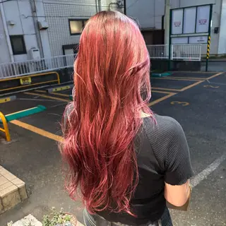 ロング 🎀ハイトーン/ 艶カラー/夕月🎀のヘアスタイル