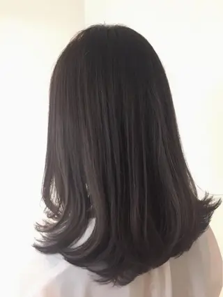 セミロング カラー パーマ ヘアアレンジ ✨ハイクオリティ✨ 山本香也のヘアスタイル