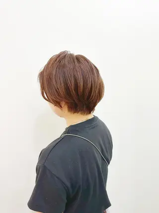 ショート カラー 👑銀座ショート/ 絶壁補正/金子涼👑のヘアスタイル