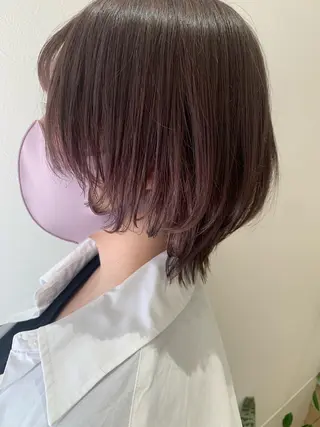 ショート カラー hubhair レイヤー/透明感のヘアスタイル