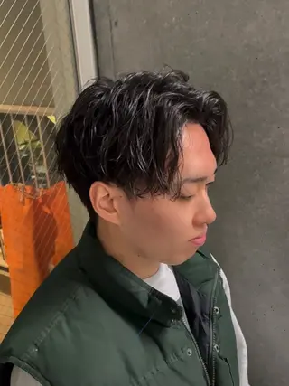 パーマ メンズ メンズモテパーマ💙 fuwaのヘアスタイル