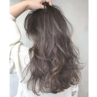 ロング カラー パーマ ヘアアレンジ ITbyALBUM 中野店のヘアスタイル