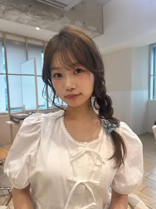 ヘアアレンジ yuki/新宿 /オリーブカラー🍈のヘアスタイル