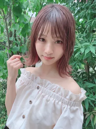 ミディアム カラー ヘアアレンジ 【公式】amble luxe池袋東口🩷のヘアスタイル