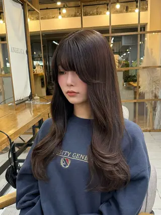 ロング カラー ヘアアレンジ 韓国レイヤーカット★ 小林大樹のヘアスタイル