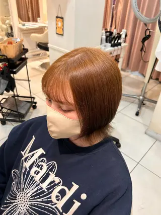 ショート 生活が楽になる縮毛/ ブリーチなしカラーのヘアスタイル
