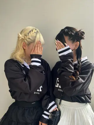 ヘアアレンジ 💖韓国カラー エクステmikotoのヘアスタイル