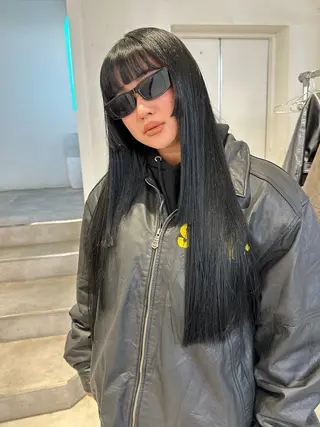 ロング 韓国ヘアメンズ・レデ ィース特化ミクのヘアスタイル